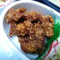 しゅんぺいのママ's cooksnap of when they made 香ばしいゴマの鶏唐揚げ☆.