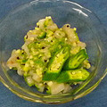 chizu-k's cooksnap of when they made イカとたたきオクラの和え物.