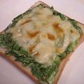龍青空ママ's cooksnap of when they made 餃子食べてる気分～♪のトースト♬.