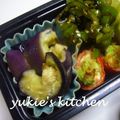 yukiはぴ's cooksnap of when they made お弁当の…「おかずレンジでナスのソテー」.