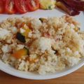 Nekozame's cooksnap of when they made ほっこりかぼちゃのマヨ醤油チャーハン♪.