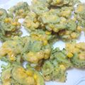 ：：れっちぃ：：'s cooksnap of when they made ゴーヤ☆コーンのかき揚げ.