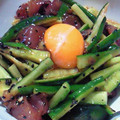 tontokotan's cooksnap of when they made きゅうりと楽しむ♪旨々かつおのユッケ.