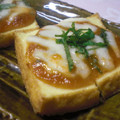 のんのんSTELLA's cooksnap of when they made 厚揚げのシソ味噌チーズ焼き♡.