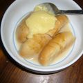 M★T's cooksnap of when they made ぱんだパン☆牛乳＆キャラメルソースかけ☆.