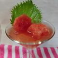 るらちゃん's cooksnap of when they made 大葉と西瓜＊飲むデザート.