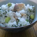 SETSUーRENT's cooksnap of when they made 枝豆とベーコンの青じそごはん☆.