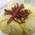 ☆momoco☆'s cooksnap of when they made 早い！うまい！サラミポテト焼き.