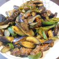 チョコチョコかえる's cooksnap of when they made なすピーマン牛肉のみそ炒め☆.