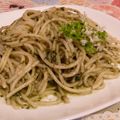 rie-tin's cooksnap of when they made ジェノベーゼ★バジルソースパスタ.