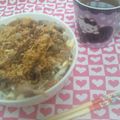 かほっちゃ's cooksnap of when they made パン粉を炒めて♪なんちゃってトンカツ丼.
