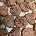 ちみ's cooksnap of when they made 米粉のチョコクッキー.