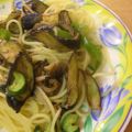 shiro猫's cooksnap of when they made 干し野菜でパスタ　～なすときゅうり編.