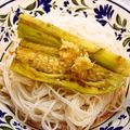 サンディサンディ's cooksnap of when they made 焼なすと豚しゃぶのそうめん.