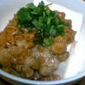 sora_555's cooksnap of when they made なめ茸＆納豆ぶっかけ豆腐.