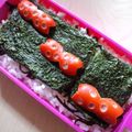 Natsutach's cooksnap of when they made ウインナーで水玉リボン♪.