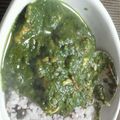 sao3a0's cooksnap of when they made ほうれん草とチーズのカレー　サグパニール.