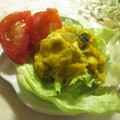 miyuki12's cooksnap of when they made かぼちゃ＆さつまいものマヨチーズサラダ♪.