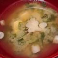ヨシヨッシー's cooksnap of when they made 簡単！ニラ豆腐のぽかぽか味噌汁.
