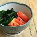 みみんご。's cooksnap of when they made 磯の香り**ほうれん草とトマトのナムル.