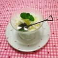 ♡Alice♪'s cooksnap of when they made ✿桃が濃厚とろける♡みるくシャーベット✿.