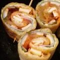 ミルルキー's cooksnap of when they made 簡単おつまみ　☆キムチ・チーズあげ巻き☆.