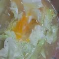 みゆゆ's cooksnap of when they made レンジで簡単♪ｷｬﾍﾞﾂ&たまごのスープ.