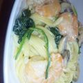 りなちなち's cooksnap of when they made 生パスタ使用！エビのクリームパスタ☆.
