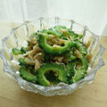月見なっとう's cooksnap of when they made ゴーヤ、鶏ささみ、ザーサイの和え物.