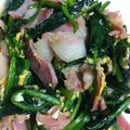 pulp1211's cooksnap of when they made ほうれん草＆ベーコンの卵炒め.
