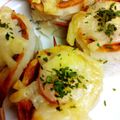 こももбωб's cooksnap of when they made ちくわでウィンナー☆クルクル焼き♡.