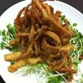 ユキチ子's cooksnap of when they made うちの☆イカげそ揚げ.