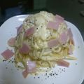 ◆KIA◆'s cooksnap of when they made 玉子豆腐でつくる冷たいカルボナーラ.