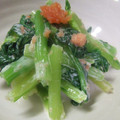 おりひめママ's cooksnap of when they made 簡単おつまみ♪小松菜の明太マヨ和え♪.