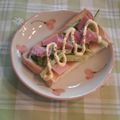 オレンジリング's cooksnap of when they made 朝食に！ハムときゅうりのトースト☆.