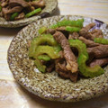 さるちゃんばなな's cooksnap of when they made 豚バラとゴーヤのからし和え.
