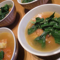 まどりんこ's cooksnap of when they made トマトとモロヘイヤのさっぱりスープ　　一人分４６kcal　塩分1.4ｇ.