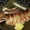 大魔女's cooksnap of when they made 自家製一夜干しのイカ焼き.