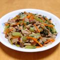 ドルフィンサーモン's cooksnap of when they made ☆小松菜と豚肉しめじの炒め物☆育ち盛り!.