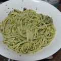 おすみ食堂's cooksnap of when they made 小松菜のジェノベーゼ【ＪＡほこた】.