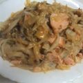 nonriku's cooksnap of when they made 刺身用サーモンでチャンチャン焼き.
