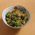 もんしゅしゅ's cooksnap of when they made おくらの粒マスタード和え.