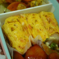 レオン犬's cooksnap of when they made お弁当に！鮭フレークと長ネギの卵焼き.