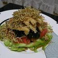 Bona-Crystal's cooksnap of when they made じゃこ油揚げカリカリッ♪ 水菜サラダ.