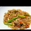 junnuj's cooksnap of when they made しめじとアスパラの洋風コンソメ炒飯.