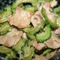 さくらんぼくんのママ's cooksnap of when they made ゴーヤと豚肉のニンニクバター醤油炒め煮.