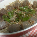 QUANT-QP's cooksnap of when they made こんにゃくとしし唐の甘辛炒め.