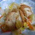 きえまま's cooksnap of when they made 仙台麩（油麩）を使って!!おひたしを。.