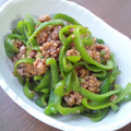 かめ凜's cooksnap of when they made ひき肉とピーマンのオイスターソース炒め.