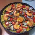 blueblue☆ミ's cooksnap of when they made ♪フライパンで作る♪簡単！本格パエリア.